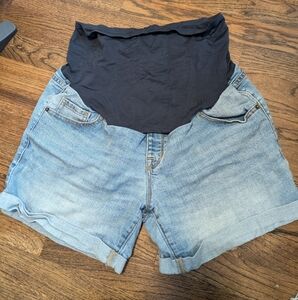 Old Navy Women's Jean Shorts with Black Waistband